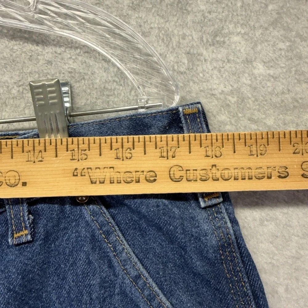 Carhartt Double Knee Jeans Mens 36x30 Blue Relaxed Straight Carpenter Denim - Picture 3 of 8